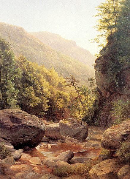 View in the Kaaterskill Cove, Peale, Harriet Cany